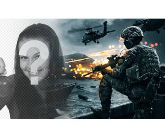 battlefield jeu video photomontage avec votre photo