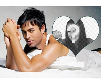 photomontage avec le chanteur enrique iglesias