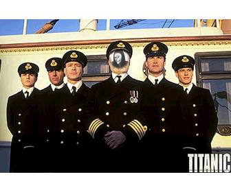 photomontage du capitaine du titanic avec votre propre photo