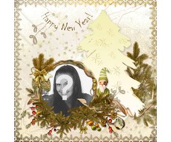 carte classique pour editer et le texte happy new year