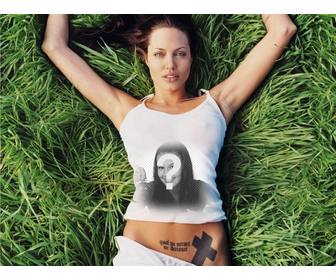 avec cet effet photo vous allez enonces dans chemise sexy angelina jolie