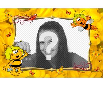 cadre photo enfant personnaliser avec maya bee