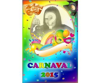 carnaval affiche 2015 photomontage avec votre photo