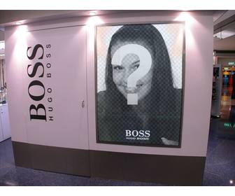 photomontage mettre votre photo comme un modele dans une affiche publicitaire dhugo boss