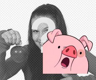 photomontage ligne pour mettre un cochon rose dans vos photos mettez un cochon dans vos images avec cet autocollant ligne il surpris visage et est parfait pour decorer les photos