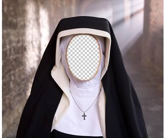 photomontage dune religieuse pour mettre photo votre visage