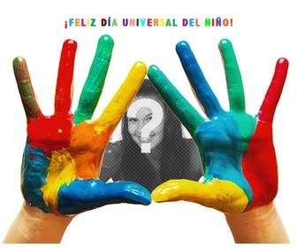 effet photo pour celebrer journee enfants universelles