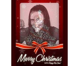 effet photo carte noel pour uploadyour photo