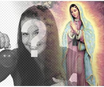 photomontages avec des images vierge guadalupe