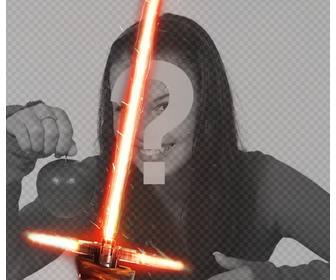 effet photo kylo ren sabre laser pour votre photo