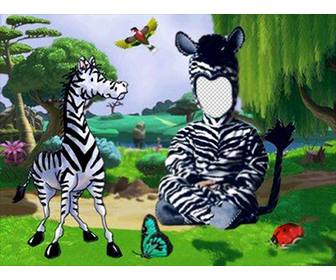 mettez un zebre costume pour vos enfants avec ce