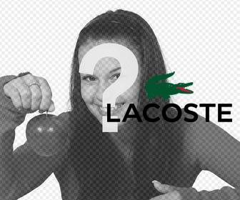 autocollant lacoste logo mettre sur vos photos