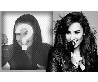 effet photo avec chanteuse demi lovato pour telecharger votre photo