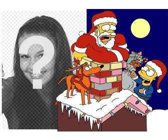 noel effet photo the simpsons pour telecharger une photo