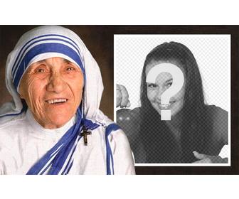 effet photo mere teresa calcutta pour telecharger votre photo