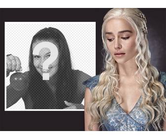 effet photo avec daenerys targaryen game of thrones