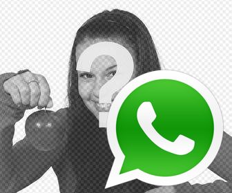 sticker logo whatsapp apposer sur vos photos