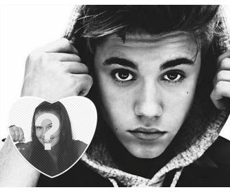 effet photo justin bieber noir et blanc pour votre photo