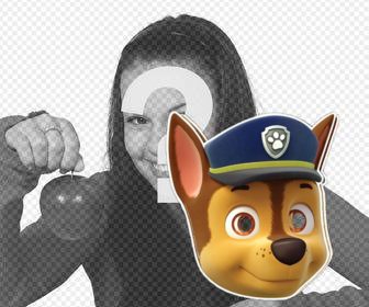 masque chase paw patrol pour vos photos