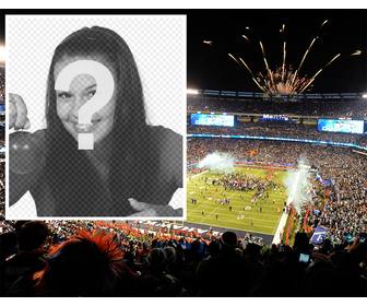 telechargez votre photo cet effet dans le cas super bowl