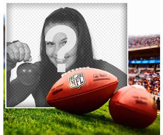 modifier cette photo effet dun football nfl