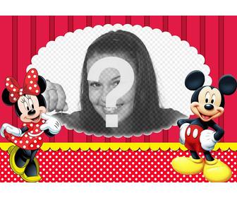 effet photo avec mickey et minnie telecharger votre photo preferee