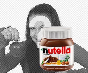 vous aimez nutella puis mettre cet autocollant sur vos photos