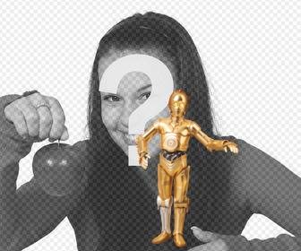 caractere c-3po star wars pour ajouter vos photos