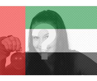 effet arabes unis drapeau sur vos images