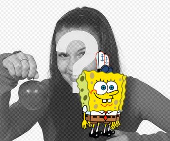 ajouter spongebob sur vos photos avec cet autocollant