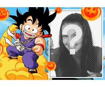 photomontages et cadres avec son goku