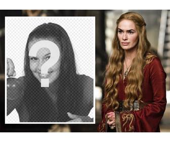 telechargez votre photo pour etre avec effet reine cersei cersei lannister frion le jeu serie thrones pour modifier telecharger les photos vous aimez ce personnage et vous pouvez le faire gratuitement