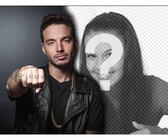 vous aimez reggaeton puis telechargez votre photo ainsi leffet photo j balvin personnaliser avec votre photo et etre cote chanteuse j balvin montrant ses tatouages partagez cet effet avec vos amis ou limprimer sans probleme