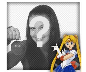 modifier ce cadre avec votre photo pour etre avec le sailor moon