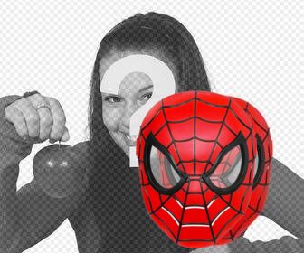 mettez le spiderman masque avec cet effet photo ligne