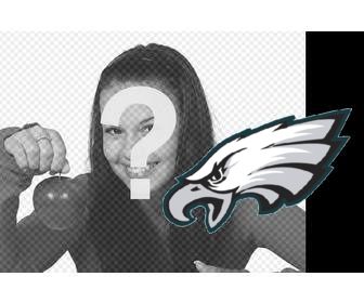 effet photo philadelphia eagles logo coller sur vos photos