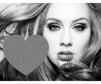 gratuit effet photo pour les fans chanteuse adele