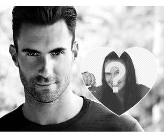 le sexy adam levine avec votre photo dans cet effet