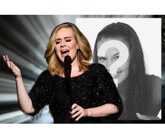 editable effet photo avec adele chante pour telecharger votre photo