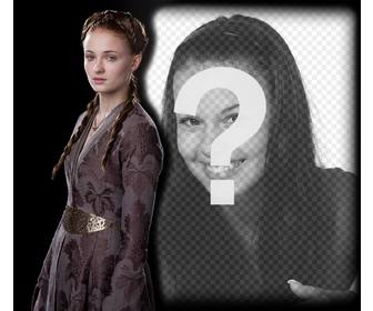 effet photo editable pour mettre votre photo cote sansa stark