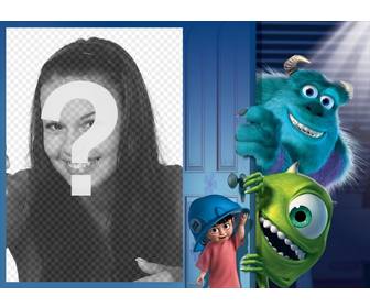 cadre avec des personnages monsters inc pour telecharger votre photo