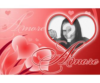 carte postale forme coeur lquotamour pour mettre lquotimage votre bien-aime