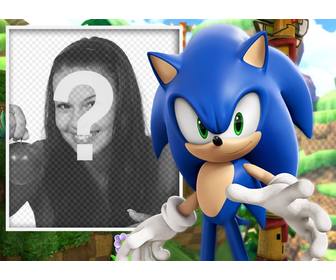 effet photo avec sonic customiser avec votre photo preferee