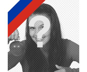 effet photo pour mettre le drapeau russe dans votre image