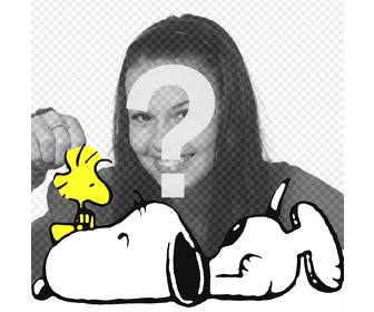 effet pour modifier avec votre photo et detre avec snoopy et woodstock