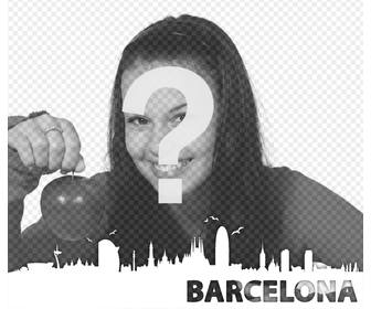 decorez vos photos avec ligne dhorizon ville barcelone avec cet effet