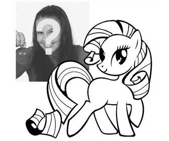 effet photo dune photo my little pony pour imprimer et couleur