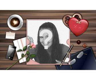 carte postale dquotamour lettre pour mettre votre photo lquotinterieur