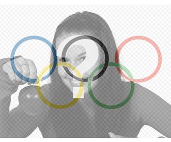 drapeau avec le symbole des jeux olympiques comme un filtre pour mettre dans votre photo photomontages ligne pour ajouter le drapeau des jeux olympiques dans vos photos comme un filtre et gratuit effet ideal pour votre photo profil et partager sur vos reseaux sociaux pour profiter des jeux olympiques
