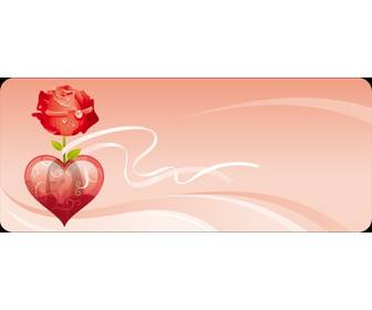 carte postale saint-valentin avec des roses et le coeur mettez votre photo lquotinterieur dquotun coeur rose